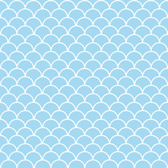 Fish scales seamless pattern background. © Chanakarn