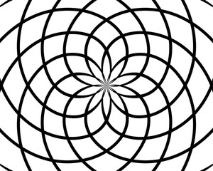 Obraz premium Abstract background vector. Black and white pattern. Ornament template for print page poster, web design element.