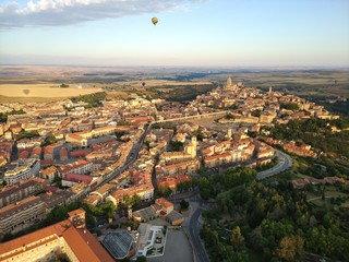 aerial view of Segovia spain