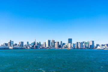 Naklejka premium Odaiba i Tokyo Tower