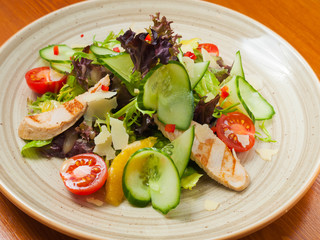 Turkey and orange salad with honey dressing