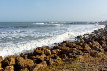 coast of the sea cartagena colombia