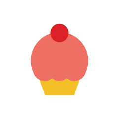 sweet cupcake flat style icon