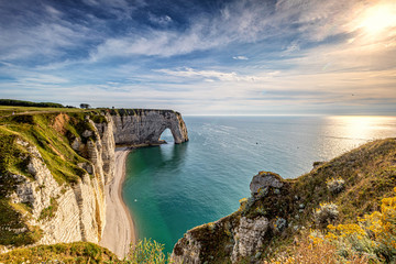 Nature has carved fabulous shapes out of the white cliffs at Etretat.The extraordinary site drew...