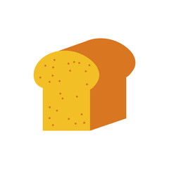 bread sliced pastry bakery flat style