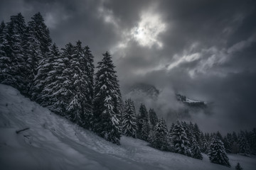 Breathing Space during a Snowstorm