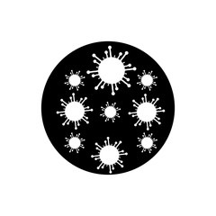Virus icon trendy flat design