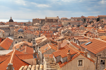 Fototapeta na wymiar Rooftops of Dubrovnik, Croatia