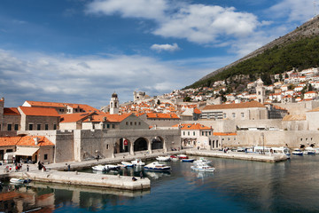 The old port and fortress of St. Ivan, Dubrovnik, Croatia