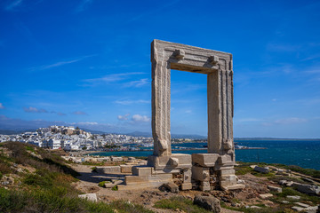 Portara on a windy afternoon, Naxos, Greece