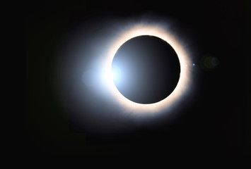 Solar corona full eclipse