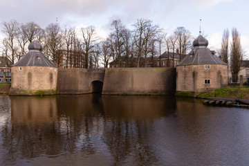 January 18, 2020 Breda, Netherlands, Spanjaardsgat, water gate, part of the old castell in Breda North Brabant