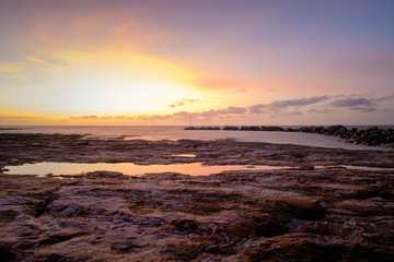 Landscapes about beaches and sunset in Darwin Australia