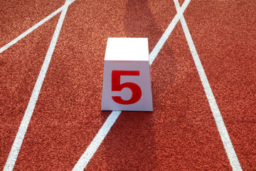 Runway sequence piers on the plastic runway