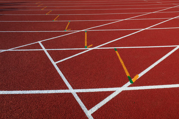 Plastic runway close-up