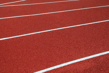 Plastic runway close-up