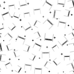 Black Starting line icon isolated seamless pattern on white background. Start symbol. Vector Illustration