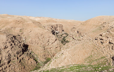The monastery of St. George Hosevit - Mar Jaris - standing near Yeriho in Israel