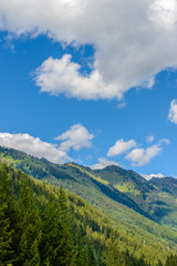 Obraz premium Rocky Mountains near Lillooet, Whistler, Vancouver, Canada.