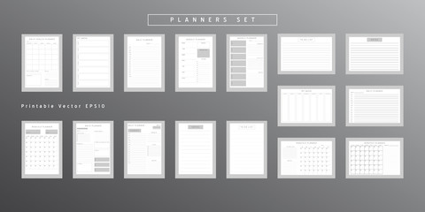 Planner sheet vector