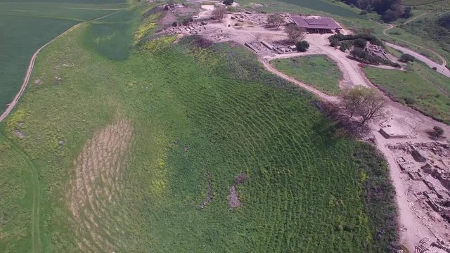 Aerial of surroundings near Tel Hazor. Israel. DJI-0003-03