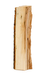 logs of wood on a white isolated background.