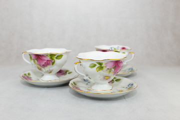 Traditional tea cups