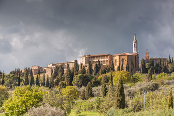 Tuscany landscape near Pienza village.