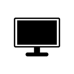 Monitor outline icon. Symbol, logo illustration for mobile concept and web design.