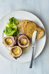 rustic english bone marrow toast