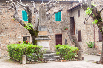 Stone old Tuscany village - Monticchiello.