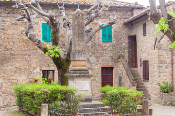 Stone old Tuscany village - Monticchiello.