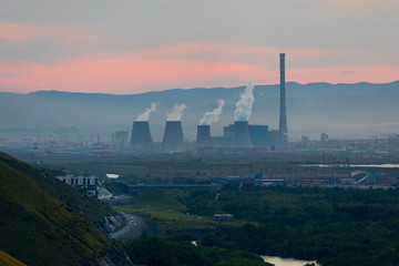 Nuclear plant in Ulaanbaatar Mongolia 