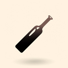 Vector Glass Wine Bottle Icon