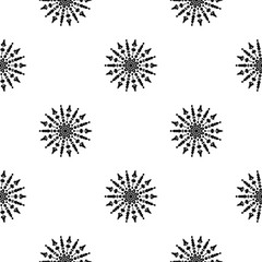 hand-drawn Indian floral seamless pattern. Lace ornament. black and white vector illustration.you can use it for greeting cards, Wallpapers, fabrics and clothing design, stickers, tableware design and