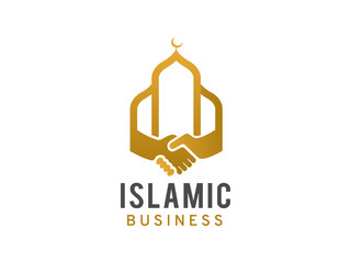 Islamic business logo template design, icon, symbol