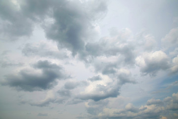 blue sky with white clouds