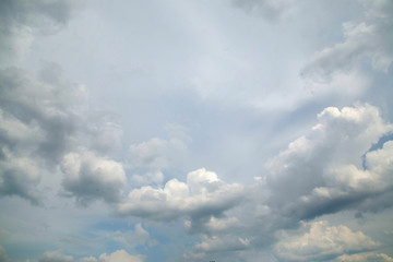 blue sky with white clouds