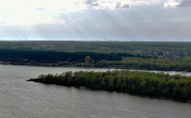 panorama of the Oka river. Russia