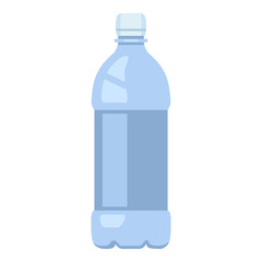 Vector Flat Plastic Bottle Icon