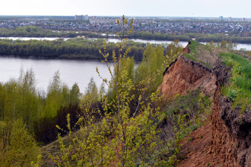 panorama of the Oka river. Russia