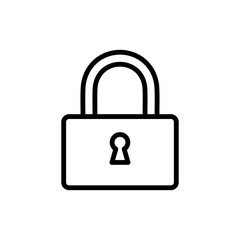 Padlock icon trendy