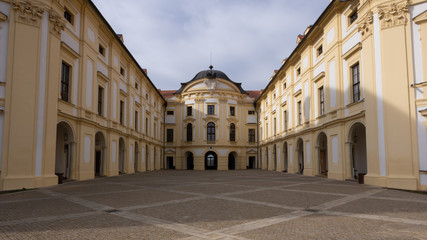 Fototapeta na wymiar Slavkov Castle, Austerlitz view from the courtyard