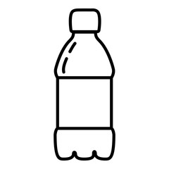 Vector Outline Plastic Bottle Icon