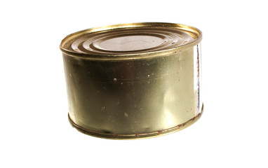 stew in a jar isolated on white background