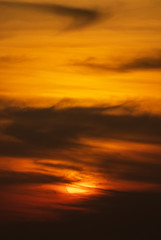 sunset over sea in Thailand