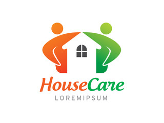 House care logo template design, icon, symbol