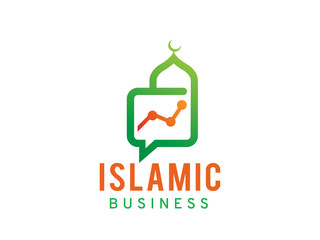 Islamic business logo template design, icon, symbol