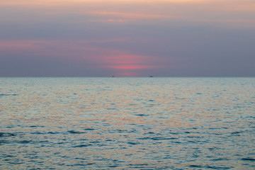 sunset over sea in Thailand