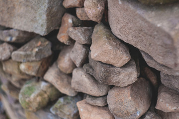 texture of stones with shallow depth of field